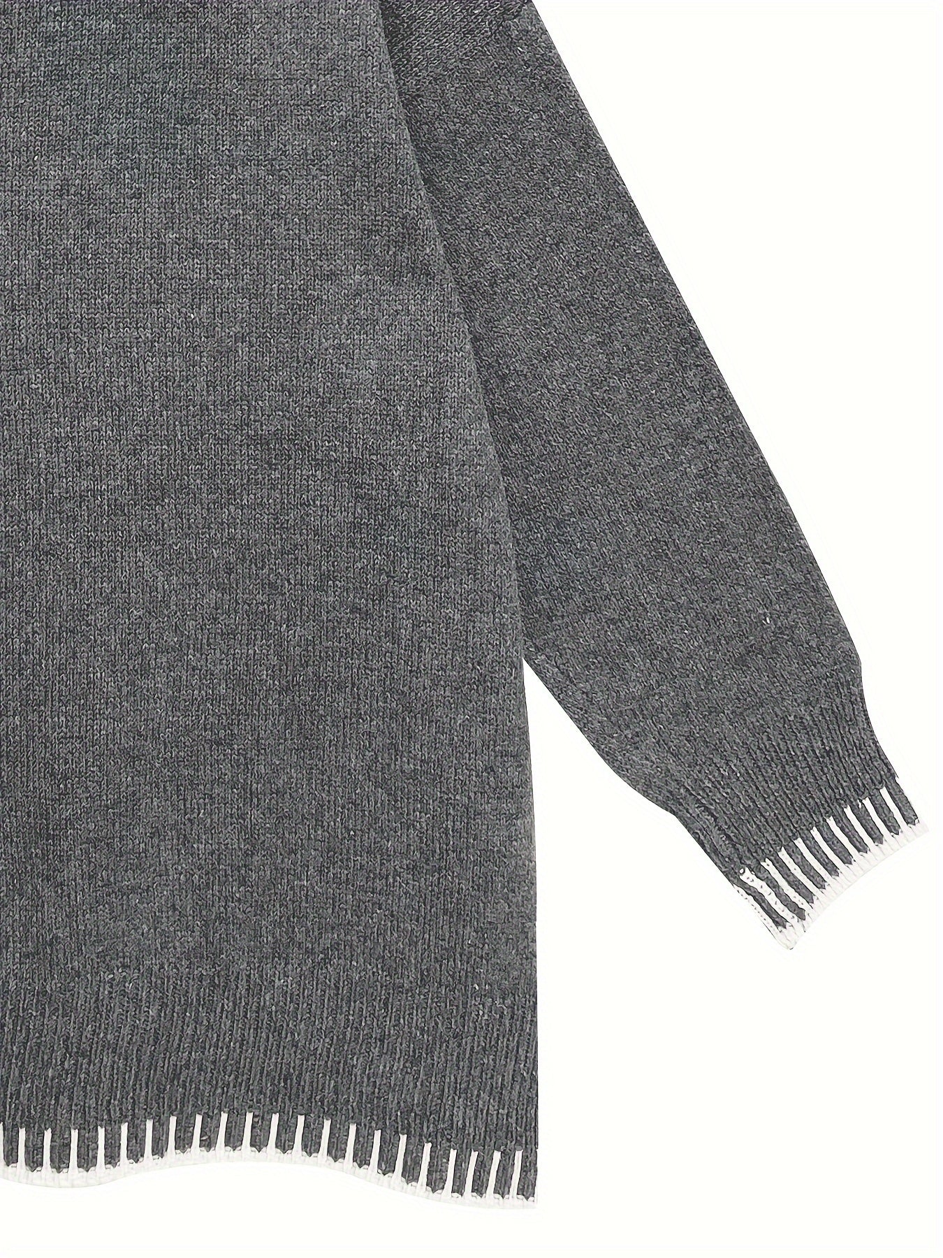 Girls Cotton Color-Blocked Pants and Sweater Set