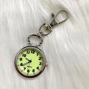Retro Digital Pocket Watch Keychain with Nurse Style Quartz Watch for Students