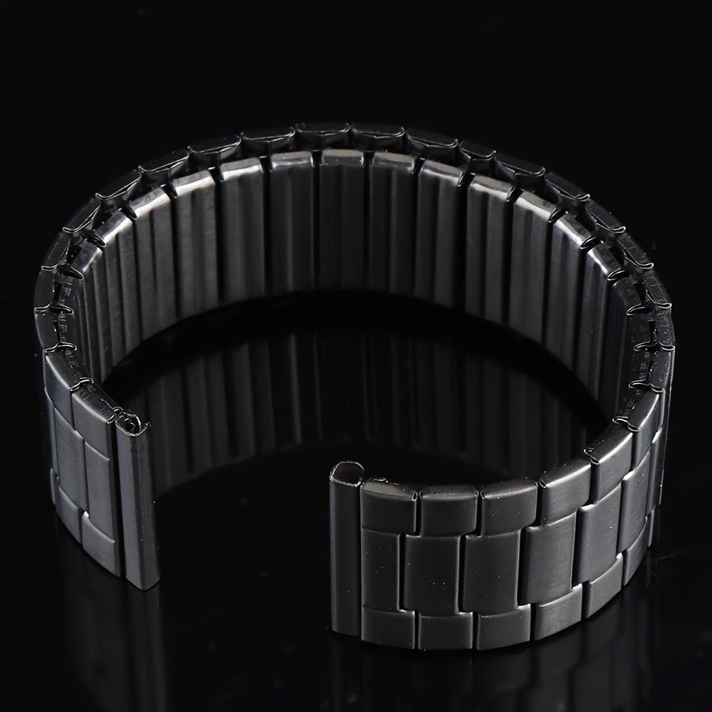 22mm Stainless Steel Elastic Watch Strap for Smartwatches Compatible with Huawei, Xiaomi, Huami