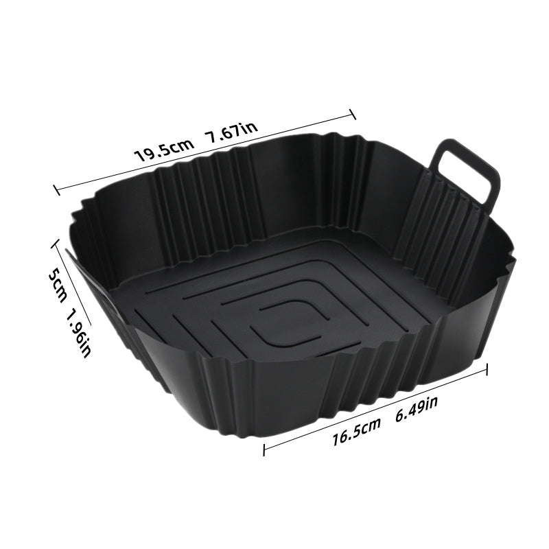 Set of 3 Non-Stick Silicone Baking Liners for Air Fryers Ovens Microwave Cooking