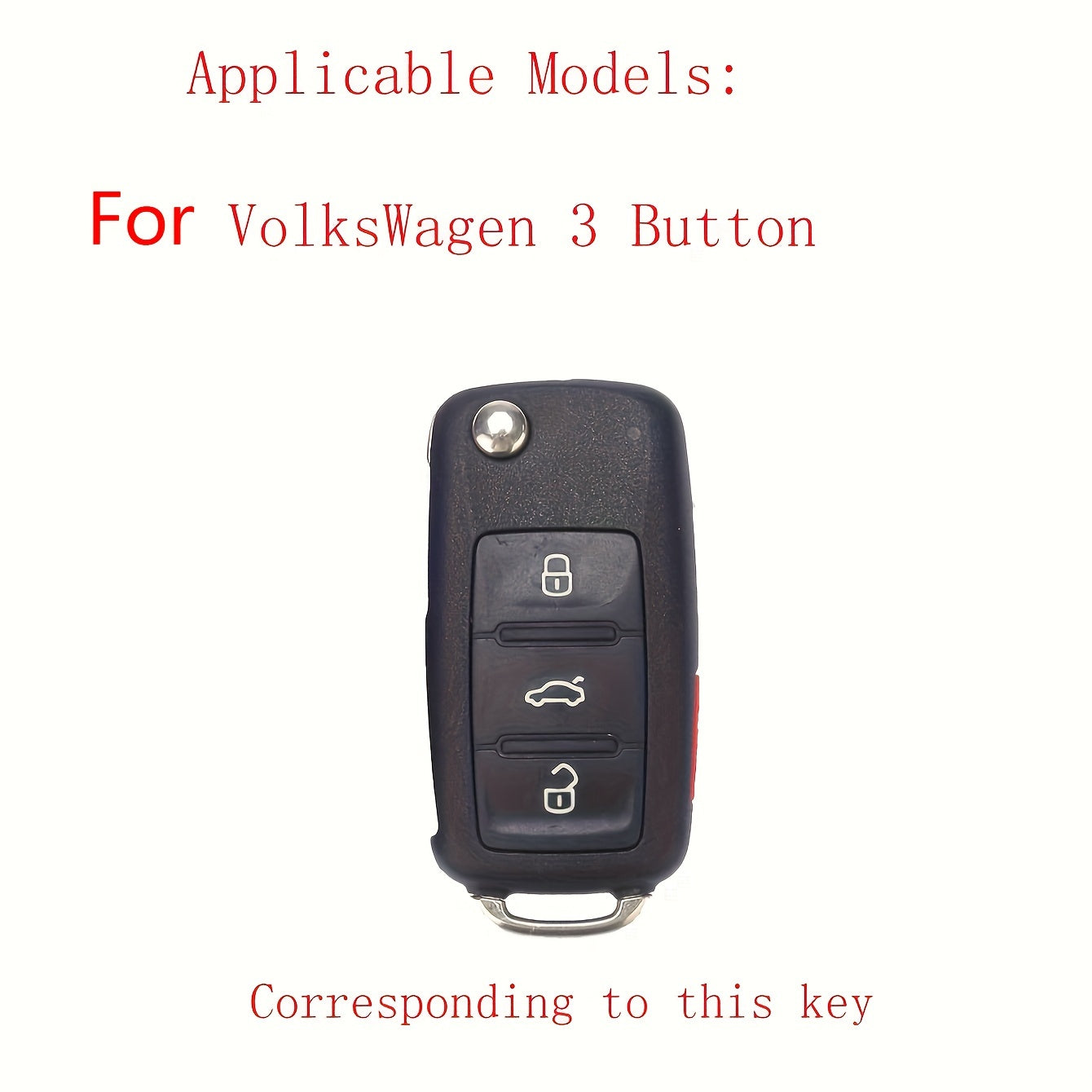 Universal Car Key Case Leather Cover for SUV Sedan Fits Multiple Models