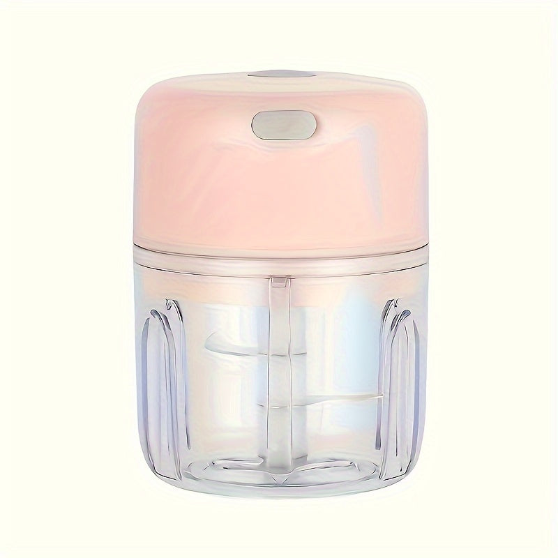 Mini Electric Food Chopper 250ml USB Rechargeable Portable Kitchen Gadget