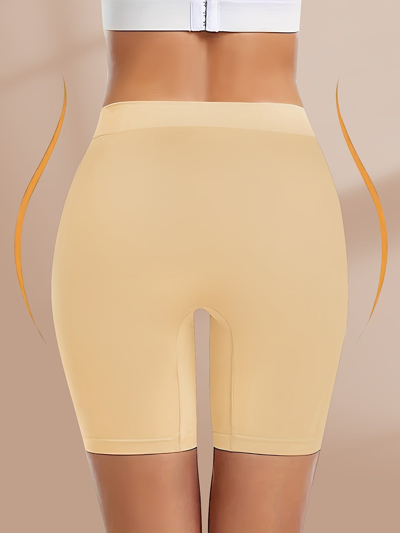 3-Pack High Waist Seamless Boyshorts for Women Solid Color Breathable Lingerie