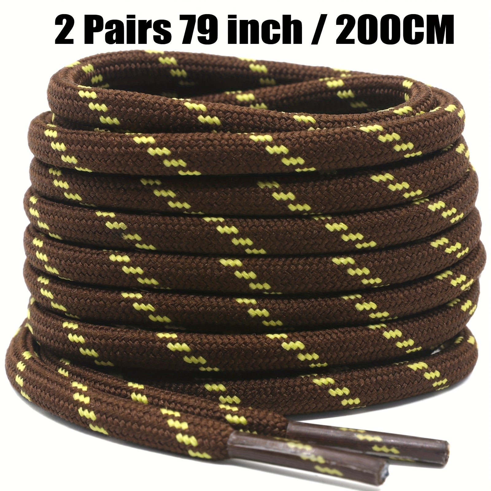 Unisex Thickened Round Climbing Shoe Laces for Hiking and Work Boots