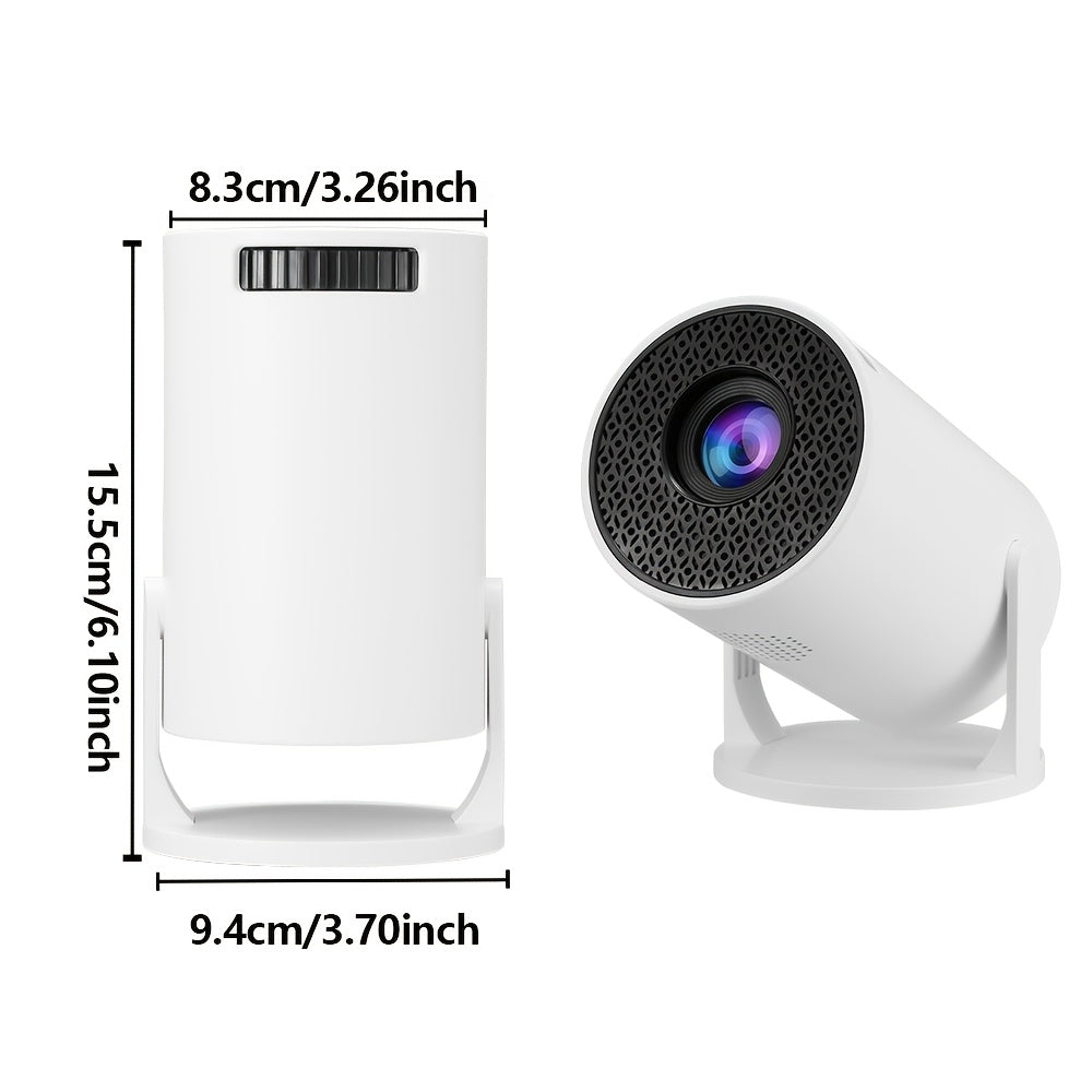 Mini Portable HD Smart Projector with Wi-Fi USB and 180° Adjustments