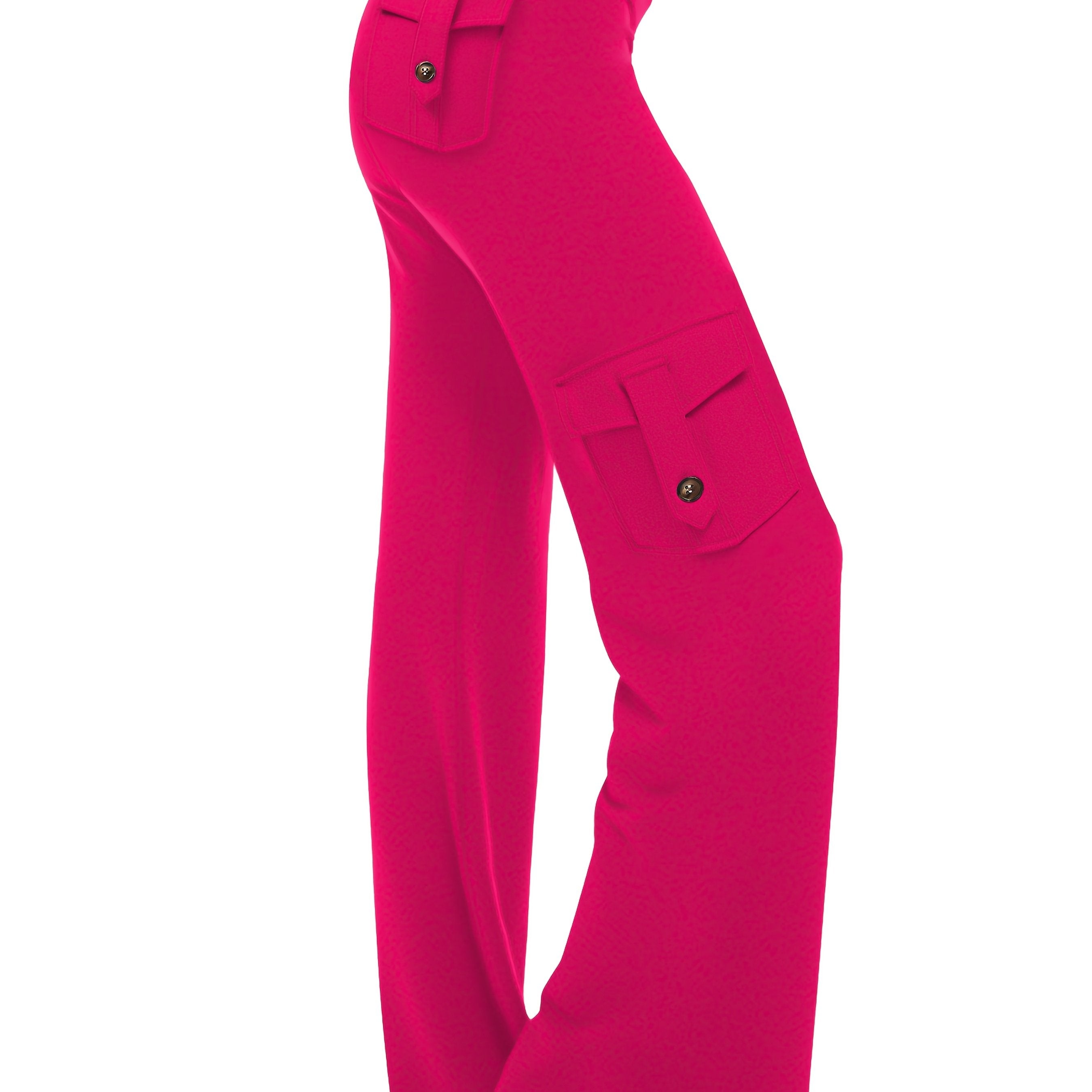 Plus Size Women's Wide Leg Pants Breathable High-Waisted Casual Trousers