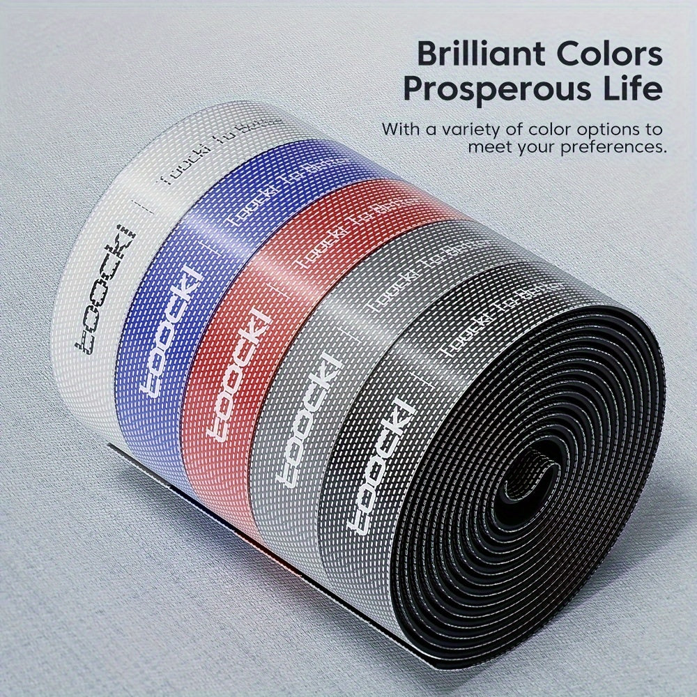 Black and Gray Nylon Cable Winder Tape for iPhone Xiaomi Poco Desk Organizer 3m 5m