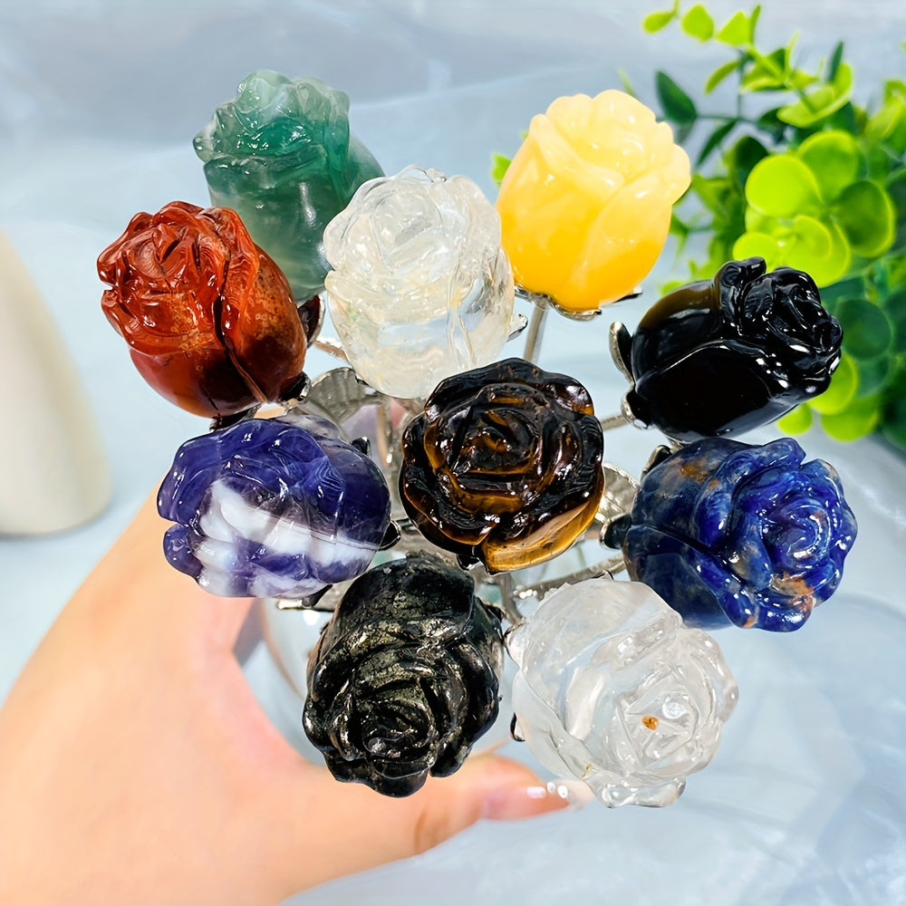 Rose Quartz Crystal for Jewelry Making and Home Decor, Pink Healing Stone