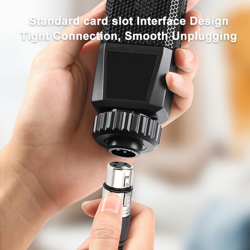 I-Zclive Premium XLR Audio Cable - Erkakdan Ayolga, Rux Qotishmasi, 3-Pin Balanslangan Mikrofon va Spiker Kabeli, Rekording Jihozlari, Preamplifikatorlar va Radio Stansiyalar uchun