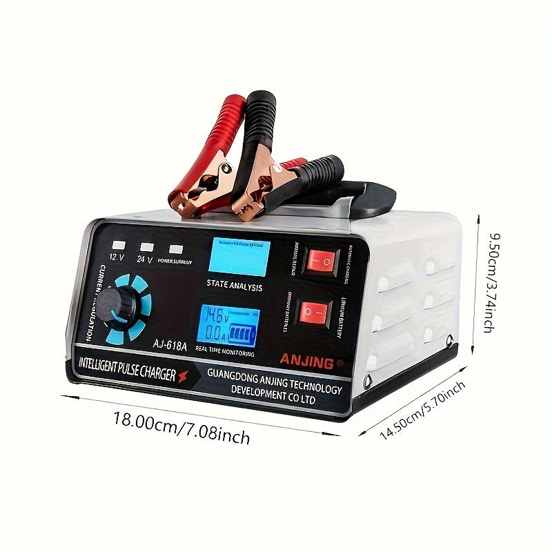 AU Plug Car Battery Charger for 12V 24V Lead Acid Lithium Batteries 400W