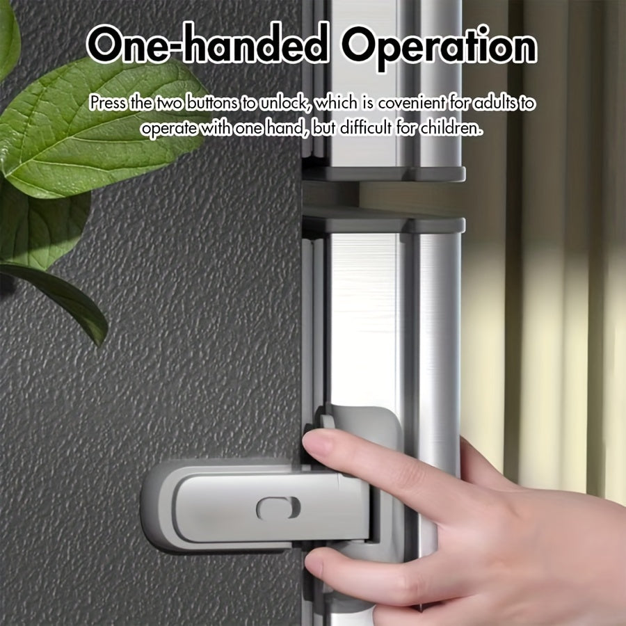 Child Safety Refrigerator Door Lock Non-Toxic Plastic Childproof Latch