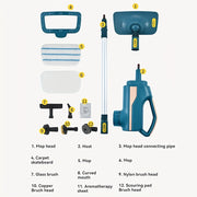 Steam mop — bu polni tozalash va boshqa sirtlarni tozalash uchun ko'p qirrali uy ro'zg'or steam tozalovchi bo'lib, ajraladigan qo'lda 6-in-1 aksessuarga ega.
