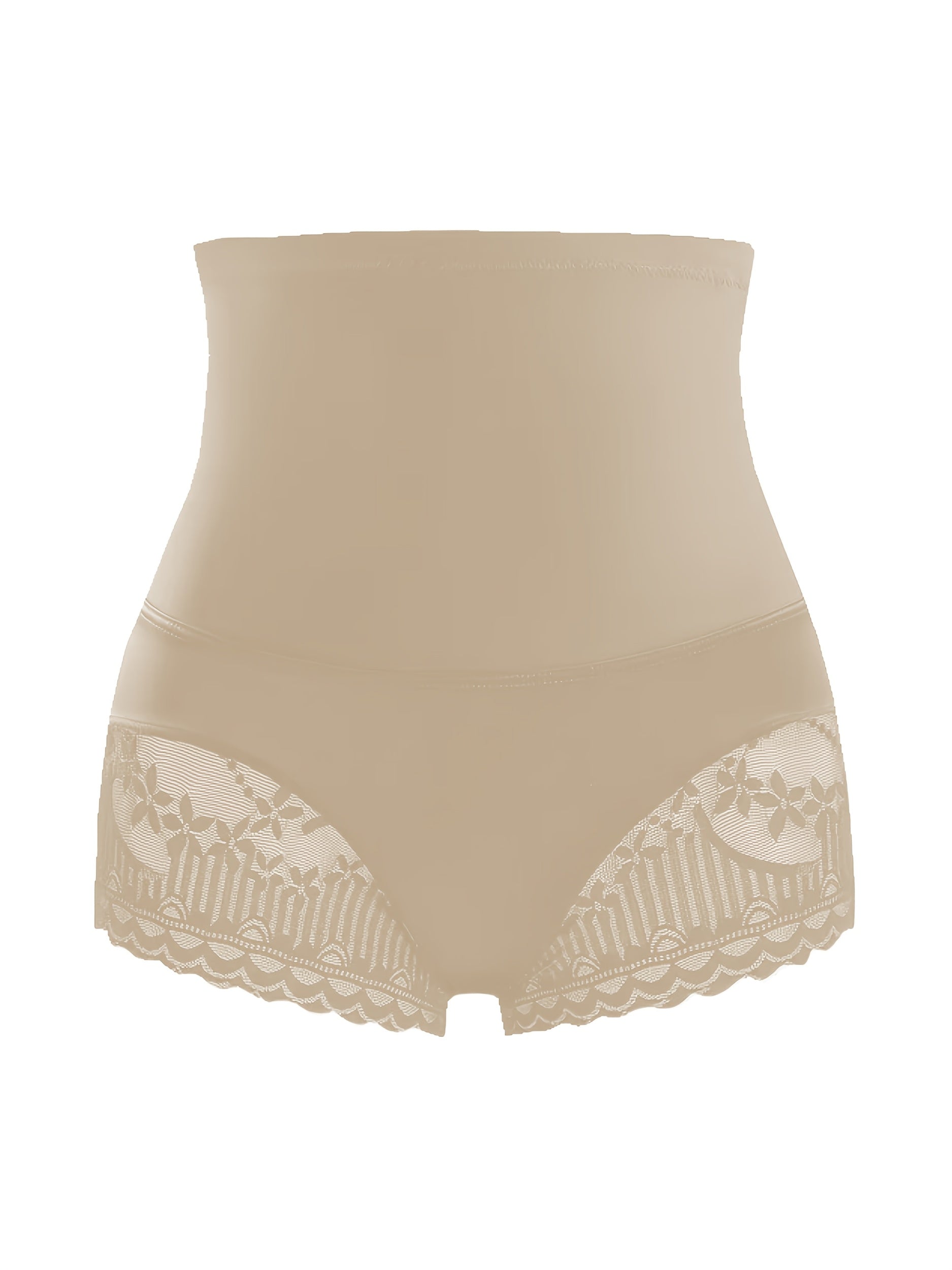 Women High-Waisted Butt-Lifting Yoga Shorts with Lace Trim Mesh Sportswear