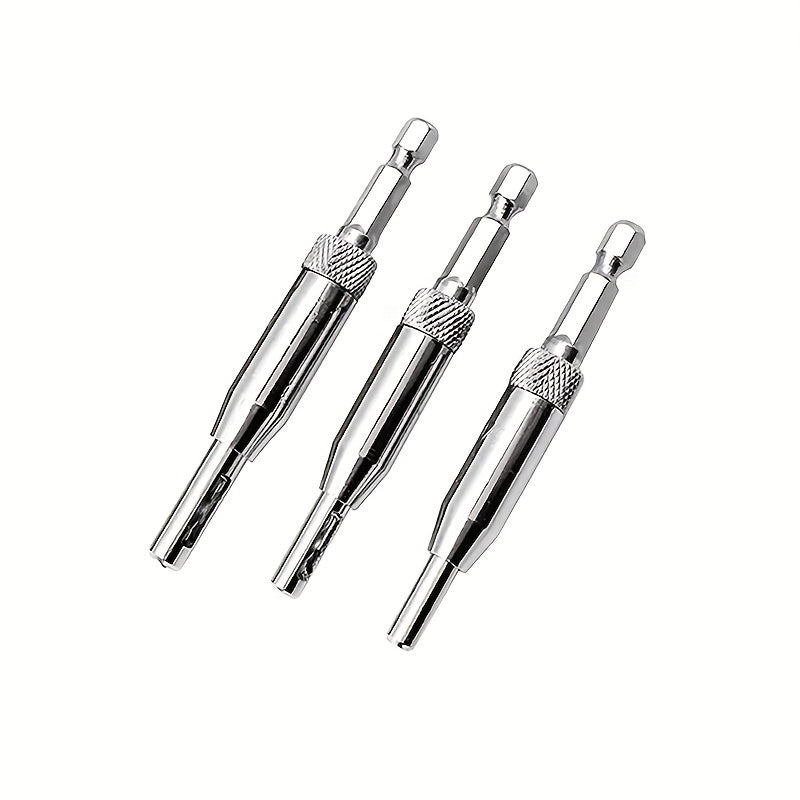 3PCS Self-Centering Hinge Drill Bit Set High-Speed Steel for Woodworking