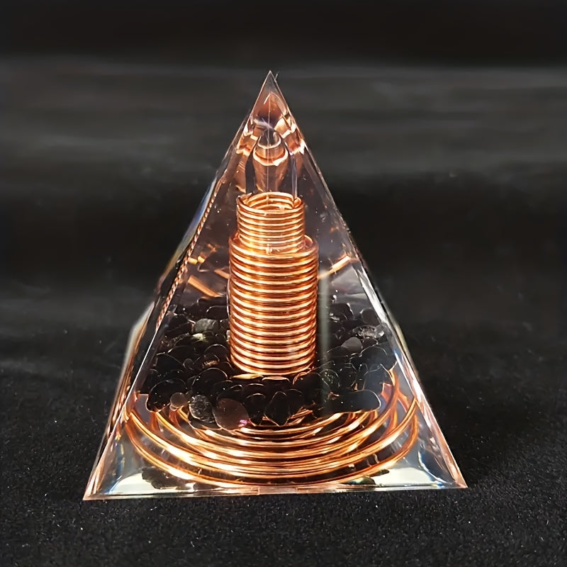 Crystal Orgonite Pyramid for Home Decor and Gift Ideas