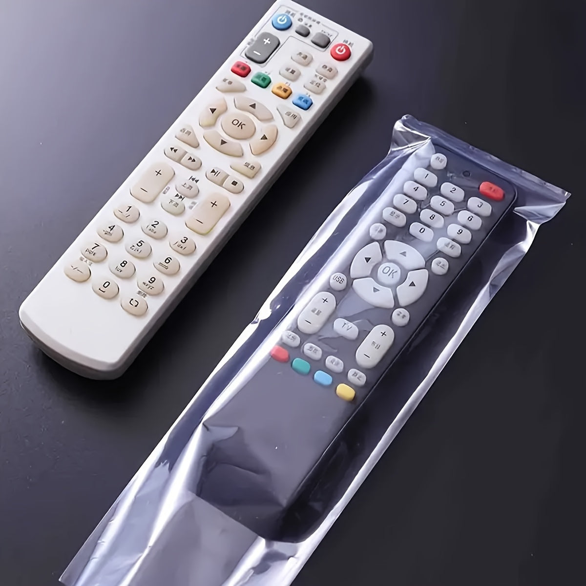 30/60 Pieces Transparent PVC Shrink Protection Film for Remote Controls Jewelry Collectibles