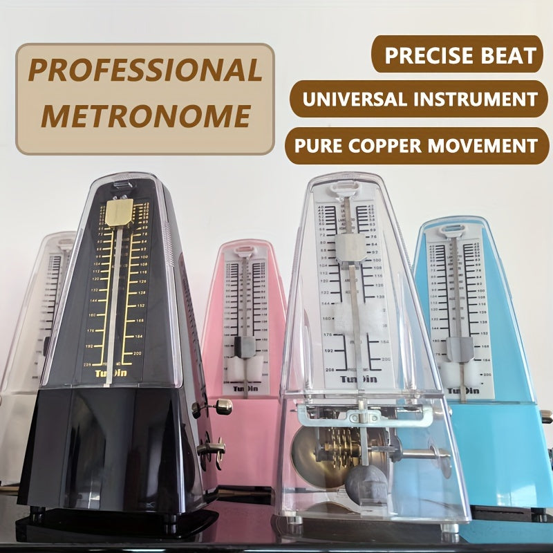 Pure Copper Mechanical Metronome for Instruments Guitar Piano Violin Erhu Gift