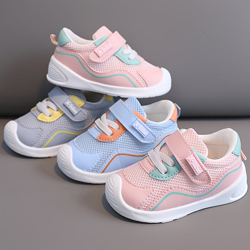 Bola va kichkina bolalar uchun nafas oladigan, sirpanmaydigan, yumshoq taglikli mesh sport poyabzali, Bolalar uchun bahor va kuz