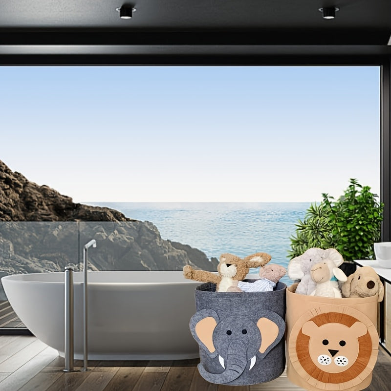 Cesta de almacenamiento plegable para juguetes, lavandería y organizador de ropa, grande, duradera, de tela