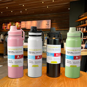 Stainless Steel Vacuum Insulated Carafe 20oz Leak-Proof Hot Cold Beverage Bottle