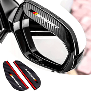 2 шт. Зеркало заднего вида автомобиля, дождевой бровь, карбоновое волокно, солнцезащитный козырек, снегозащитный экран