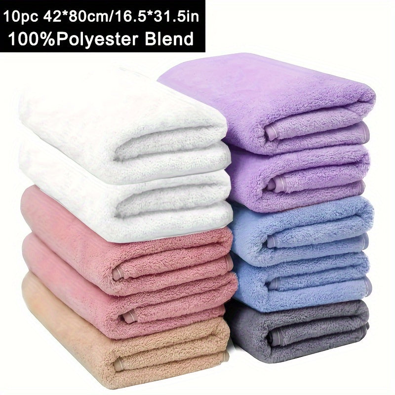 Set of 6/8/10 Ultra Soft Absorbent Cotton Hand Towels for Bathroom Gym Shower Spa