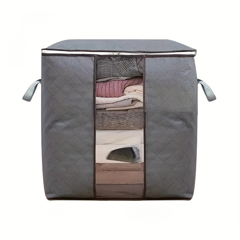 Gran bolsa de almacenamiento plegable con cremallera para mantas, ropa de cama y edredones