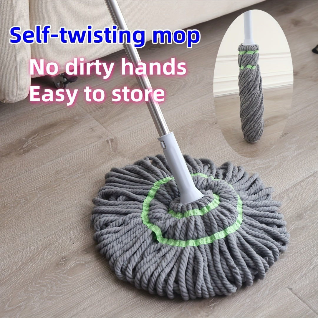 Self-Twisting Water Mop for Lazy Household Cleaning Floor Kitchen Bathroom Living Room