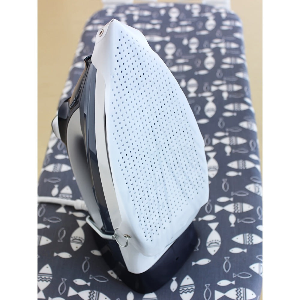 Yuqori sifatli Teflon temir qopqog'i - Har qanday mato uchun uzoq muddatli, oddiy o'rnatish, elektr talab qilmaydigan steam guard, silliq yuzasi va qulay bahor klipi bilan, uyda foydalanish, kiyim ishlab chiqaruvchilar va kir yuvish xizmatlari uchun.