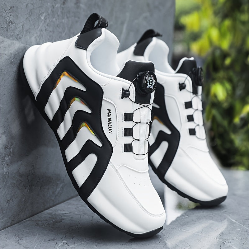 Men's Slip-On Sneakers Black Breathable Lightweight Casual All-Season Large Sizes