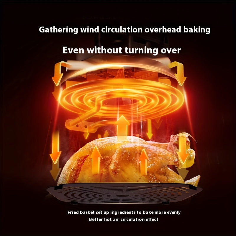 Digital oil-free rice cooker 6 preset cooking functions 10L air fryer for family camping