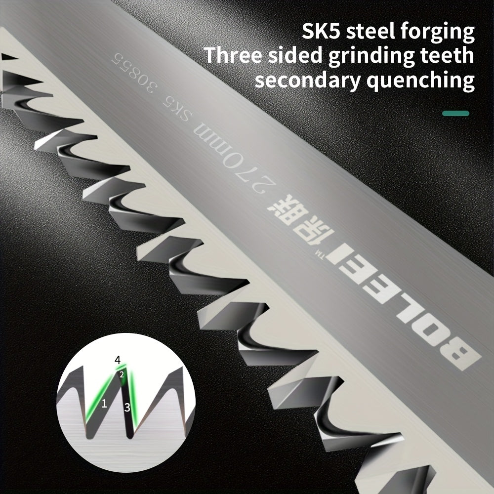 Стальная ручная пила с защитным чехлом, антикоррозийная, износостойкая для деревообработки