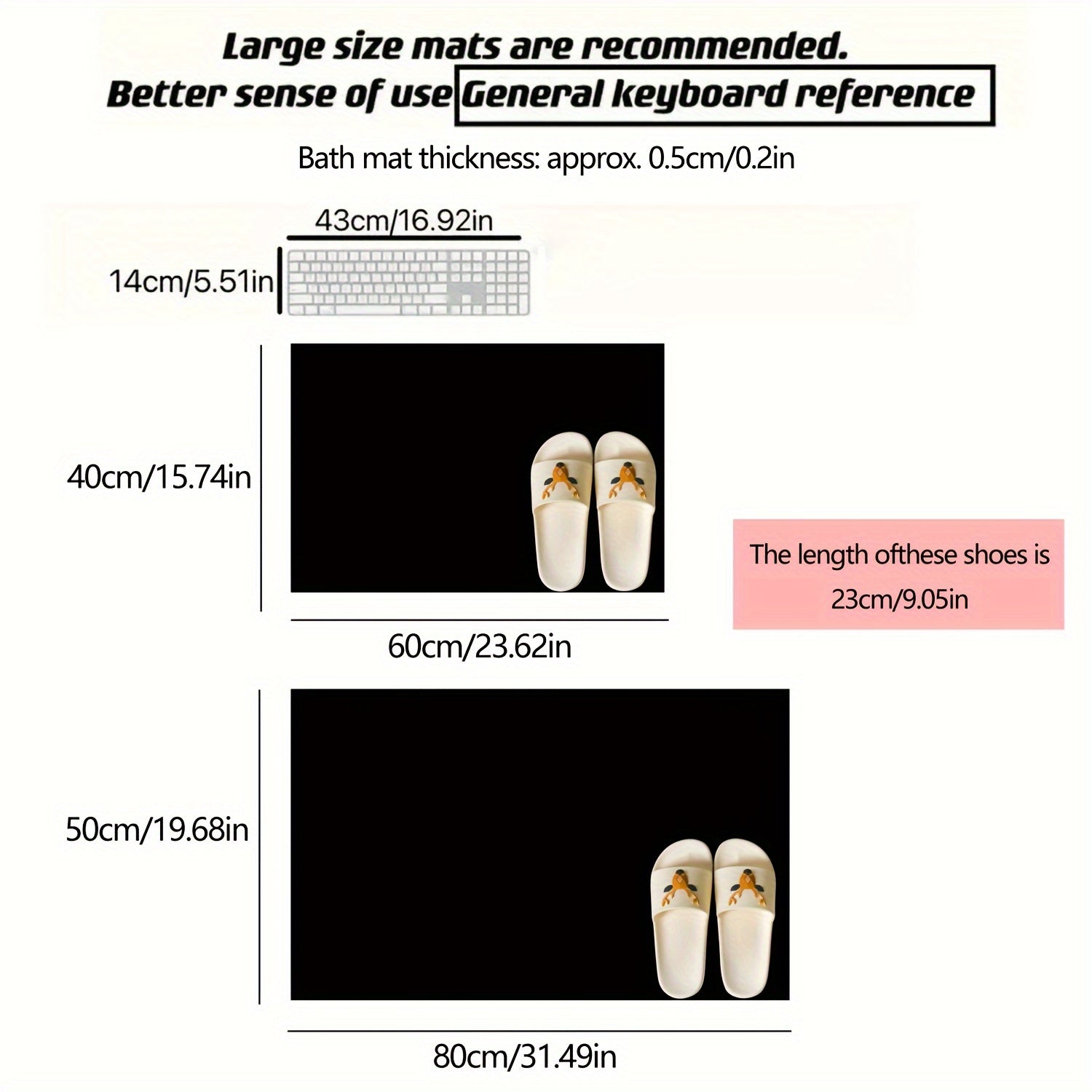 Diatom Mud Absorbent Bath Mat Non-Slip Quick Drying for Bathroom and Toilet