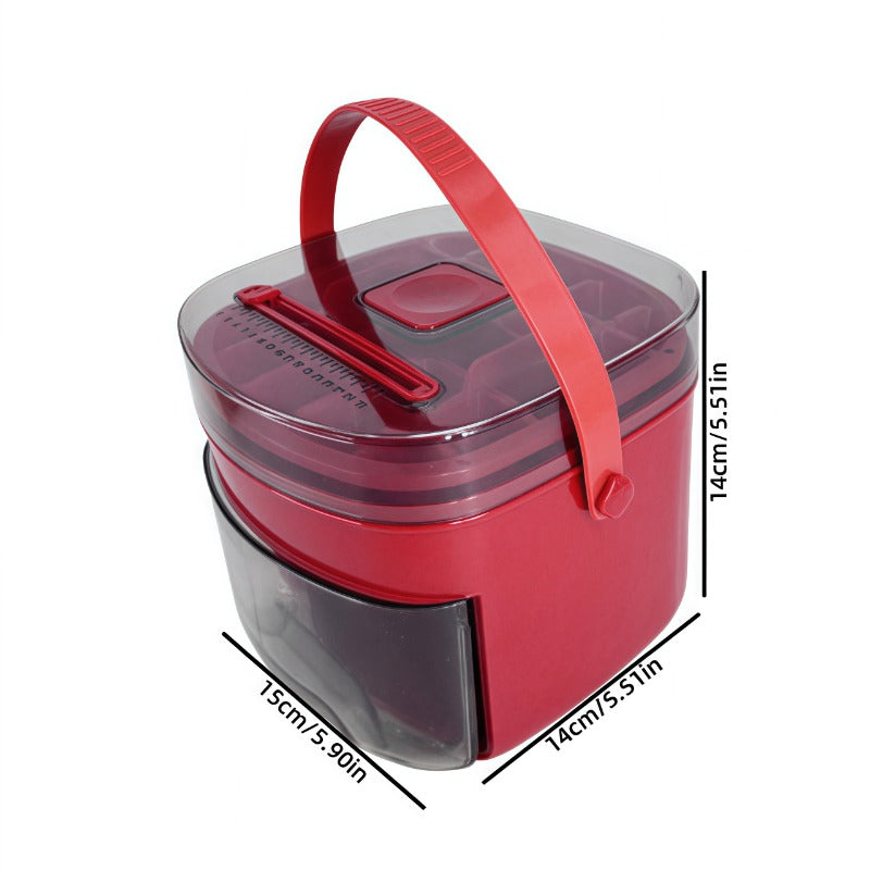 Large Capacity Ice Maker with 48-Grid Double Layer Food-Grade Plastic