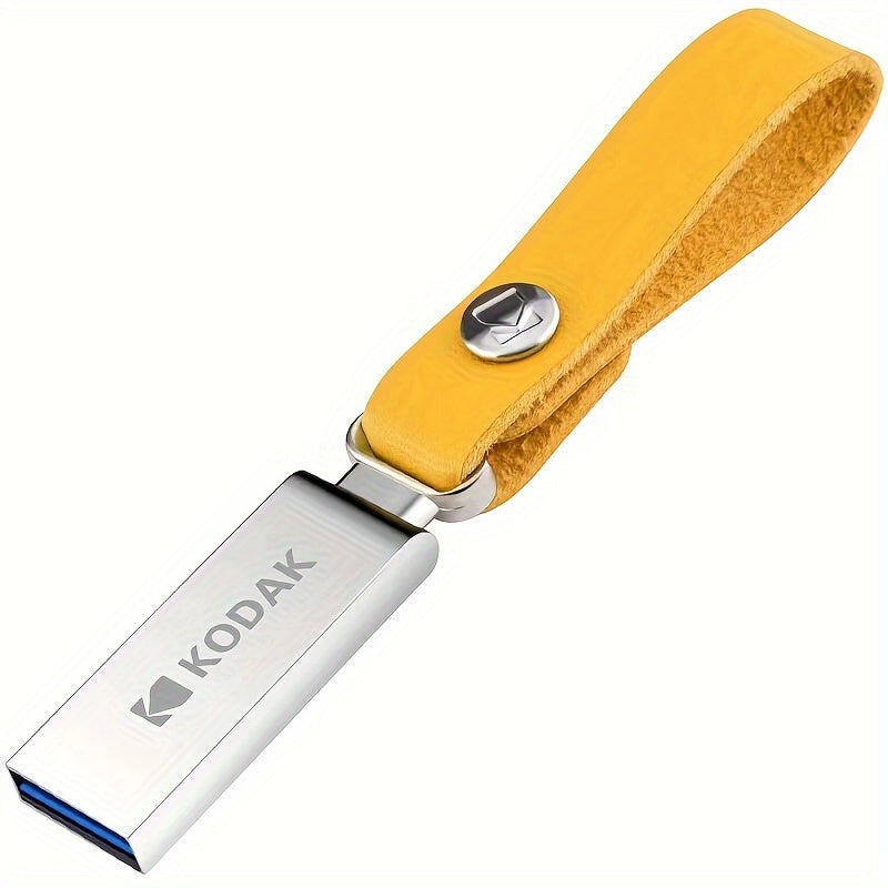 KODAK K122 USB 2.0 Metall Flesh Drayv zarbaga chidamli va 16GB, 32GB, 64GB va 128GB sig'imlarida mavjud.