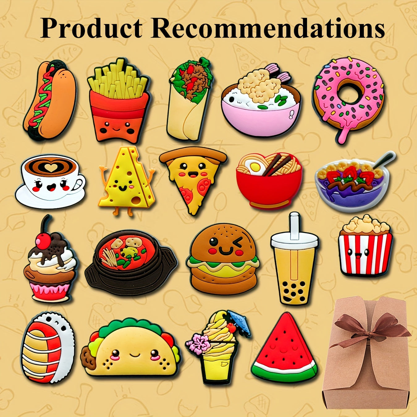 20 dona plastik poyabzal charm'lari uchun klogs sandalilar ajraladigan chiroyli aksessuarlar