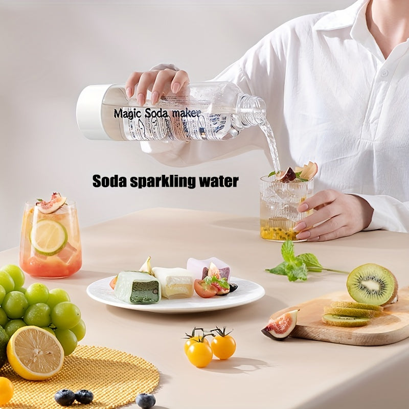 Máquina portátil de agua con gas con botella libre de BPA, carbonatador personal de agua con gas