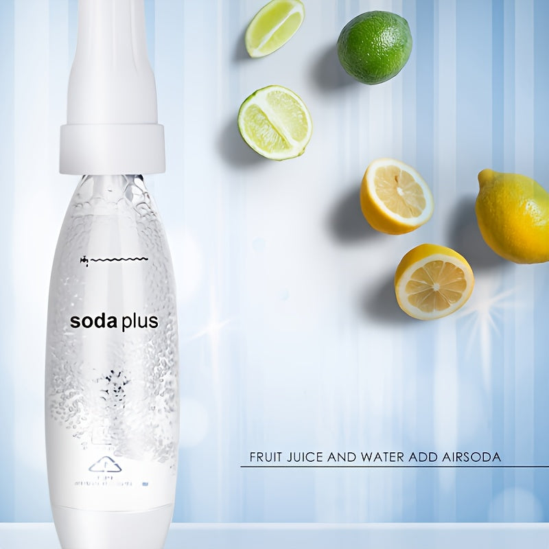 Ikki havo tizimi va 0.98-9.99 L sig‘imi bilan portativ soda tayyorlagich, uy sharoitida karbonatli ichimliklar, sharbat va soda tayyorlash uchun. Bir bosqichli oson ishlash, batareyasiz, uy uchun ideal.