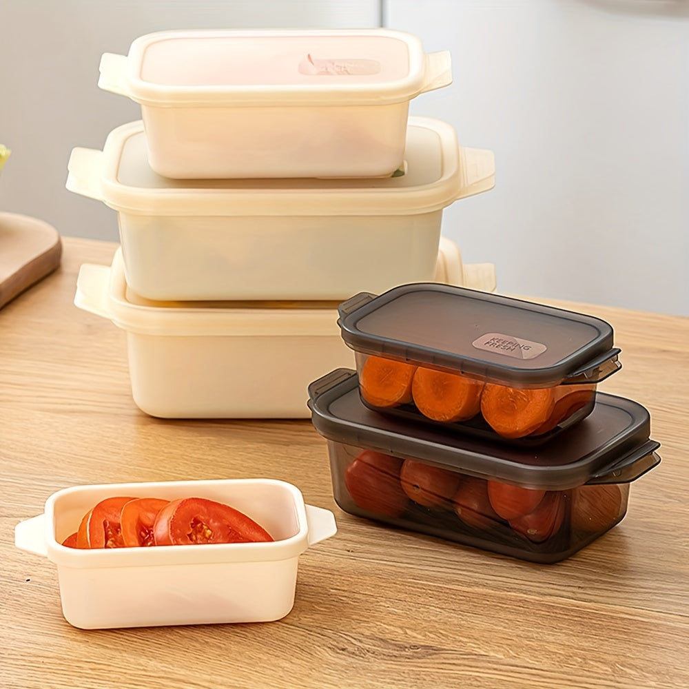 Microwave Safe Plastic Food Storage Containers Set of 3 Square Clip-On Lids