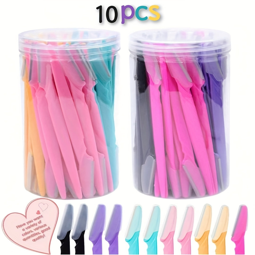 ko‘p rangli qoshlarni tozalash uchun set, xavfsizlik pichog‘i bilan soch olib tashlash trimmeri