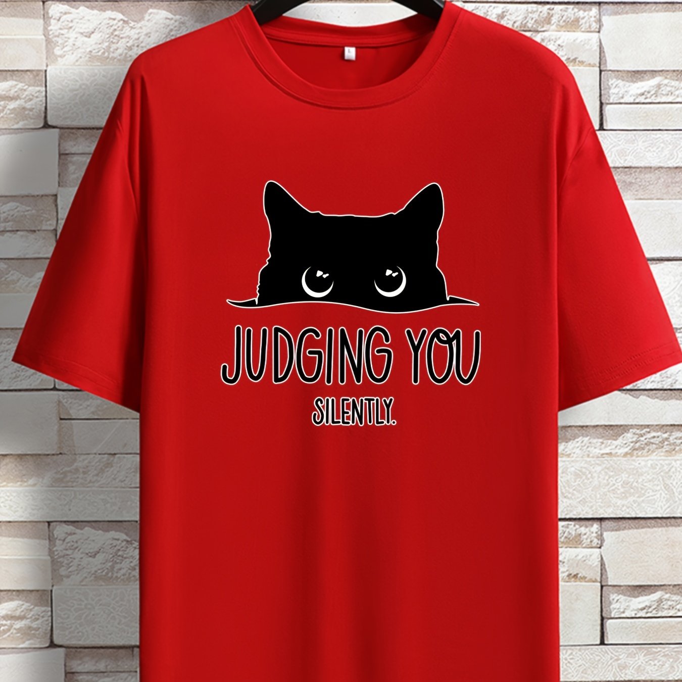 2023 yil bahor-yaz qisqa yengli T-ko'ylak, yosh erkaklar uchun Amerika moda logotipi bosma, yumaloq bo'yin va tasodifiy uslubga ega.