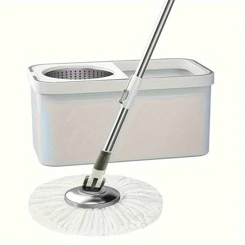 1 to'plam aylanuvchi mopa va chelak, 1 to'plam mop matosi bilan. Tozalash loy chelaki kiradi va uy, oshxona va hammom pollari uchun mos keladi. Quruq va nam tozalash uchun ishlatilishi mumkin. Maktab jihozlari uchun mukammal tozalash vositasi.