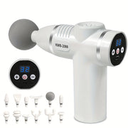 Portable Deep Tissue Massage Gun with 12 Attachments Rechargeable Lithium Battery