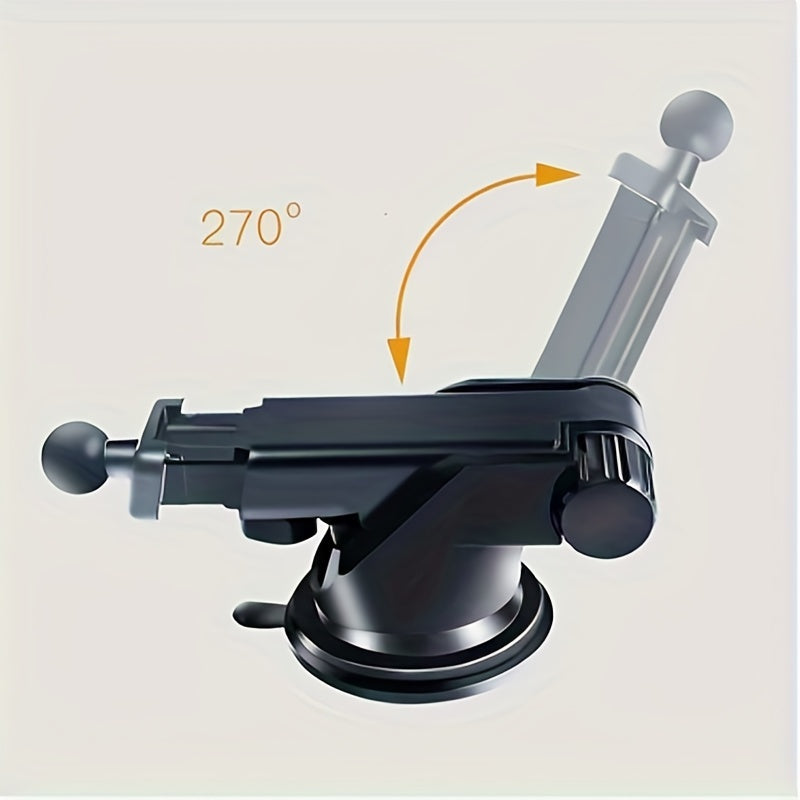 Universal Adjustable Car Phone Holder for Tablets and Phones with Suction Mount