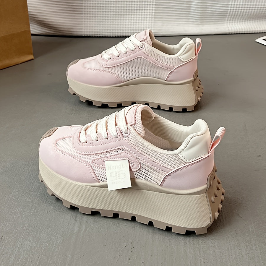 Women's Casual Mesh Shoes Thick Soles All-Season Comfort
