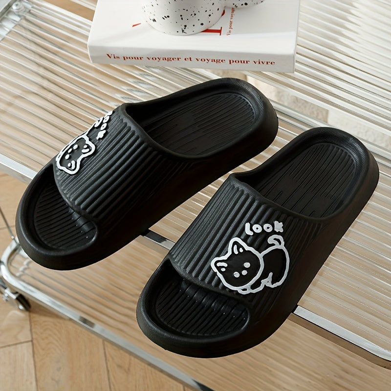 Unisex Indoor Slippers Anti-Slip Four Seasons Comfortable Bathroom Slippers