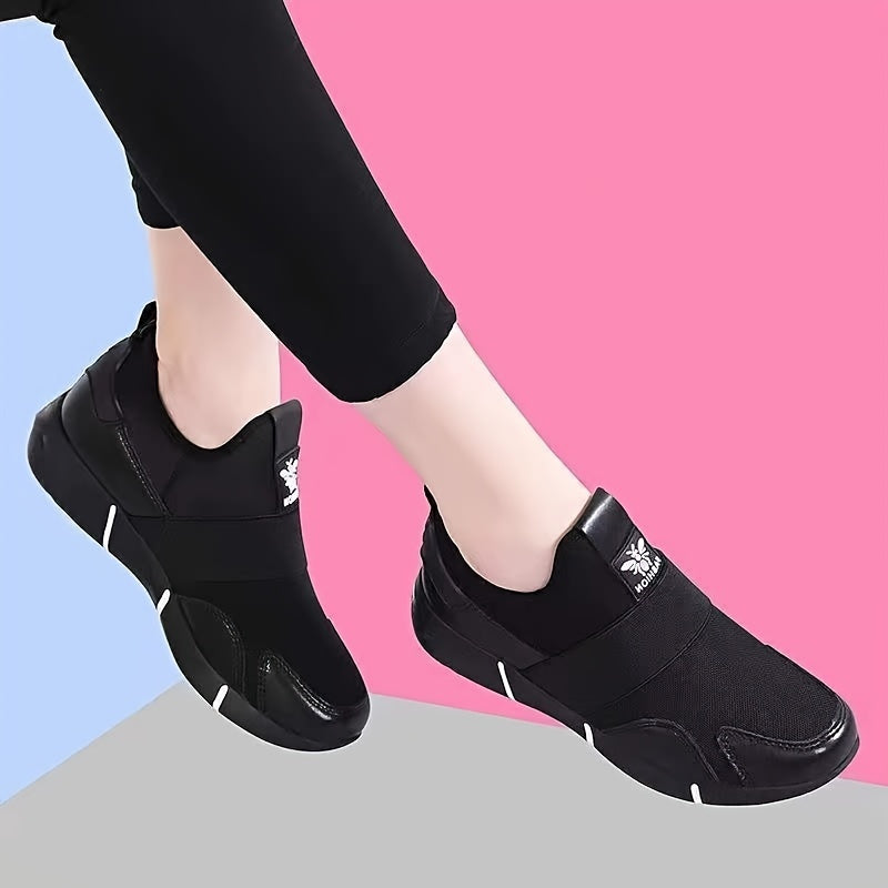 Women's High-Top Canvas Slip-On Sneakers for Casual Fall Travel