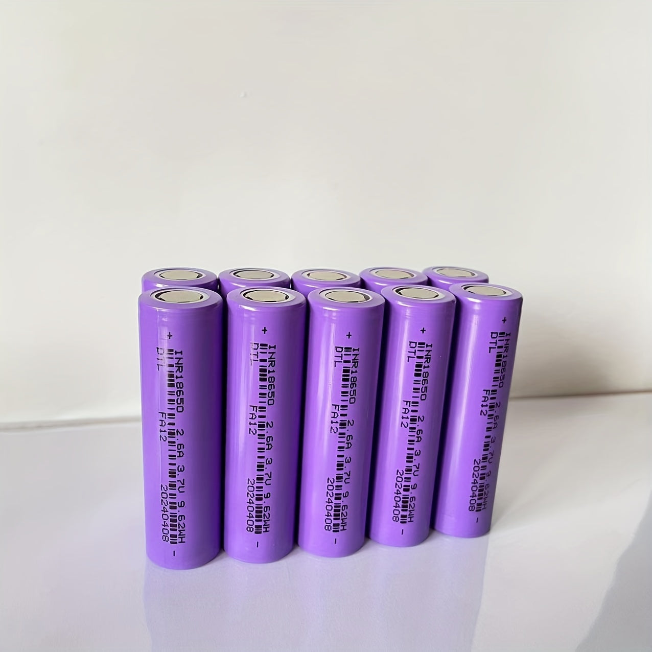 Rechargeable 18650 Lithium Battery 2600mAh Flat Head Long Lasting Power
