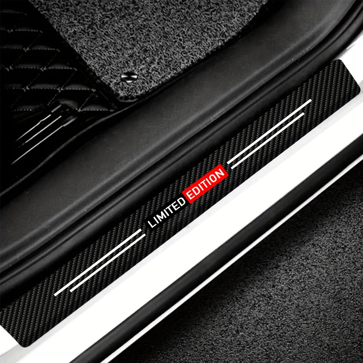 Car Door Edge Guards Carbon Fiber Door Sill Protectors for Vehicles