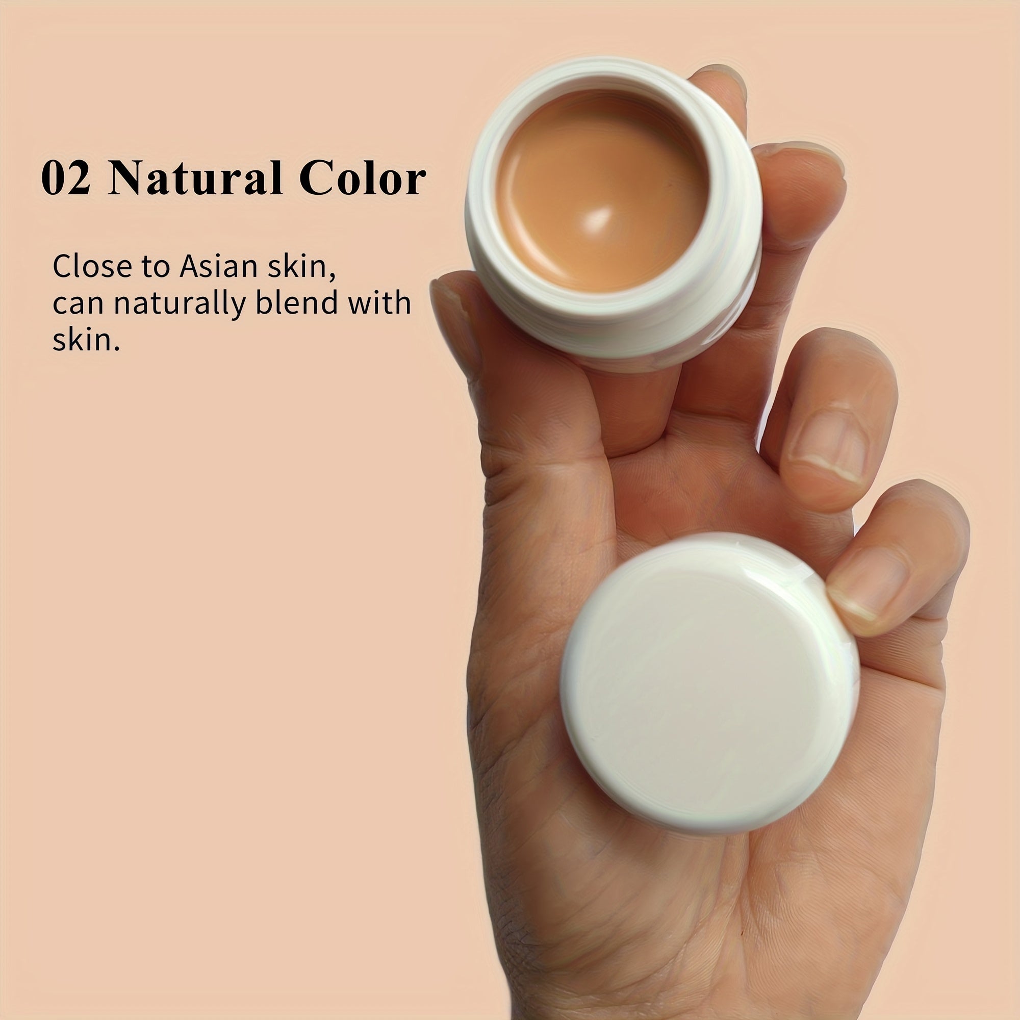 2 dona To'liq Qoplamali Yuz Konturni Freckle va Yara uchun Kremsi Uzun Muddati